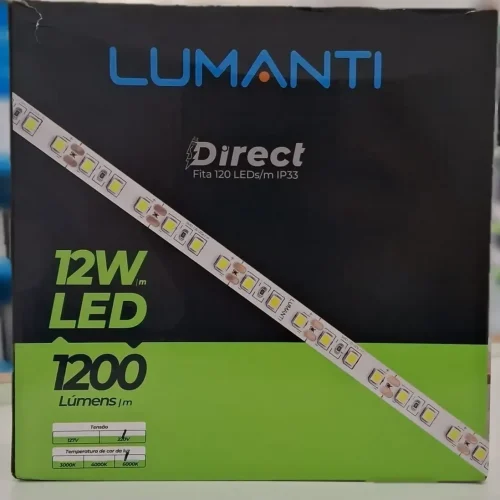 Fita LED 220V 12W 120LEDs 8mm SMD 2835 4000K Lumanti