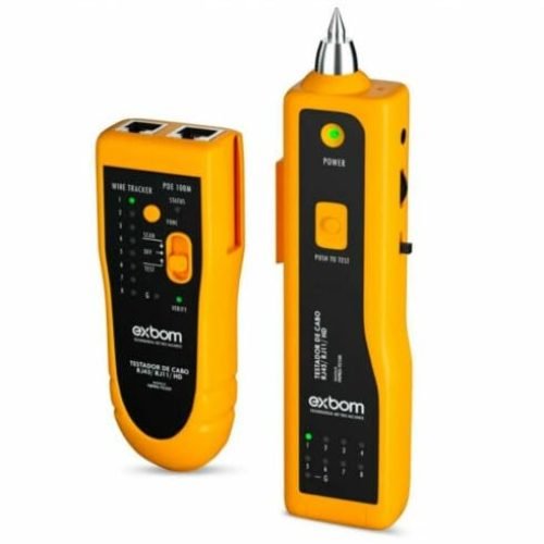 Kit Localizador e Testador de Cabos Exbom FEPRO-TC350 RJ45 e RJ11