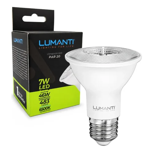 Lâmpada LED PAR20 7w 6500k E27 Lumanti