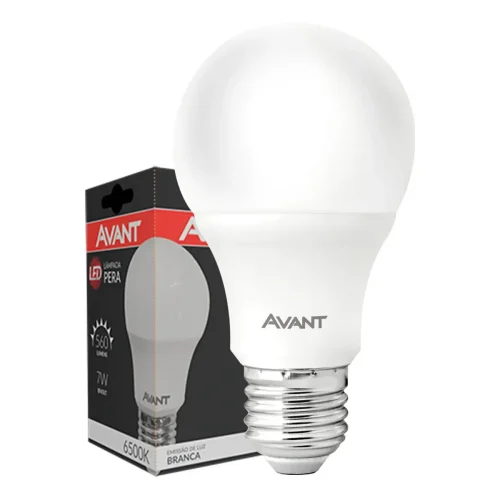 Lâmpada led 7w 560 lumens 6500k pera Avant