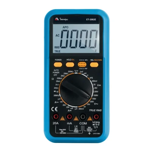 Multímetro Digital Minipa ET-2082E True RMS CAT III 600V 20A