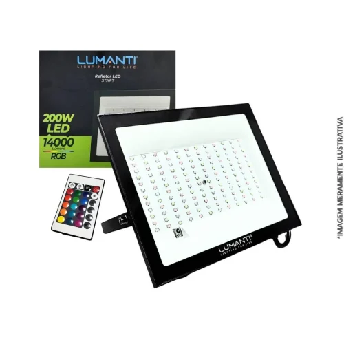 refletor led rgb 200w